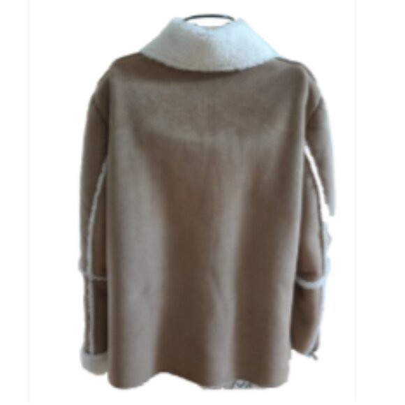 Abby & Friends Jacket Faux Fur Coat M - Picture 5 of 17